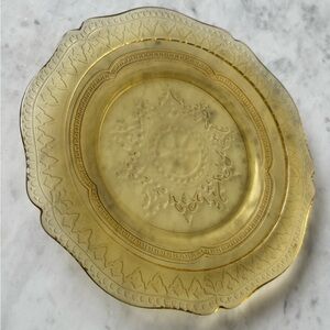 Amber Glass Plate